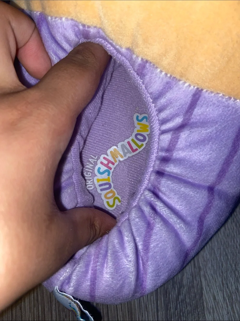 Squishmallows Cupcake Cat Plush Slippers Kids Size 2-3 Soft Cozy Cute